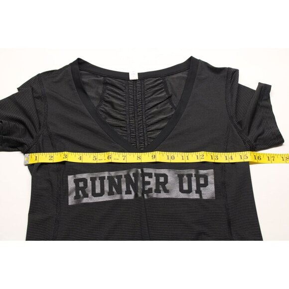 Lululemon Women's Runner UP Short Sleeve Black Sz 6 - Picture 5 of 9